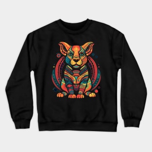 Unlock Your Zodiac Style with Vibrant Zodiac Dog Design | Shop Now Crewneck Sweatshirt